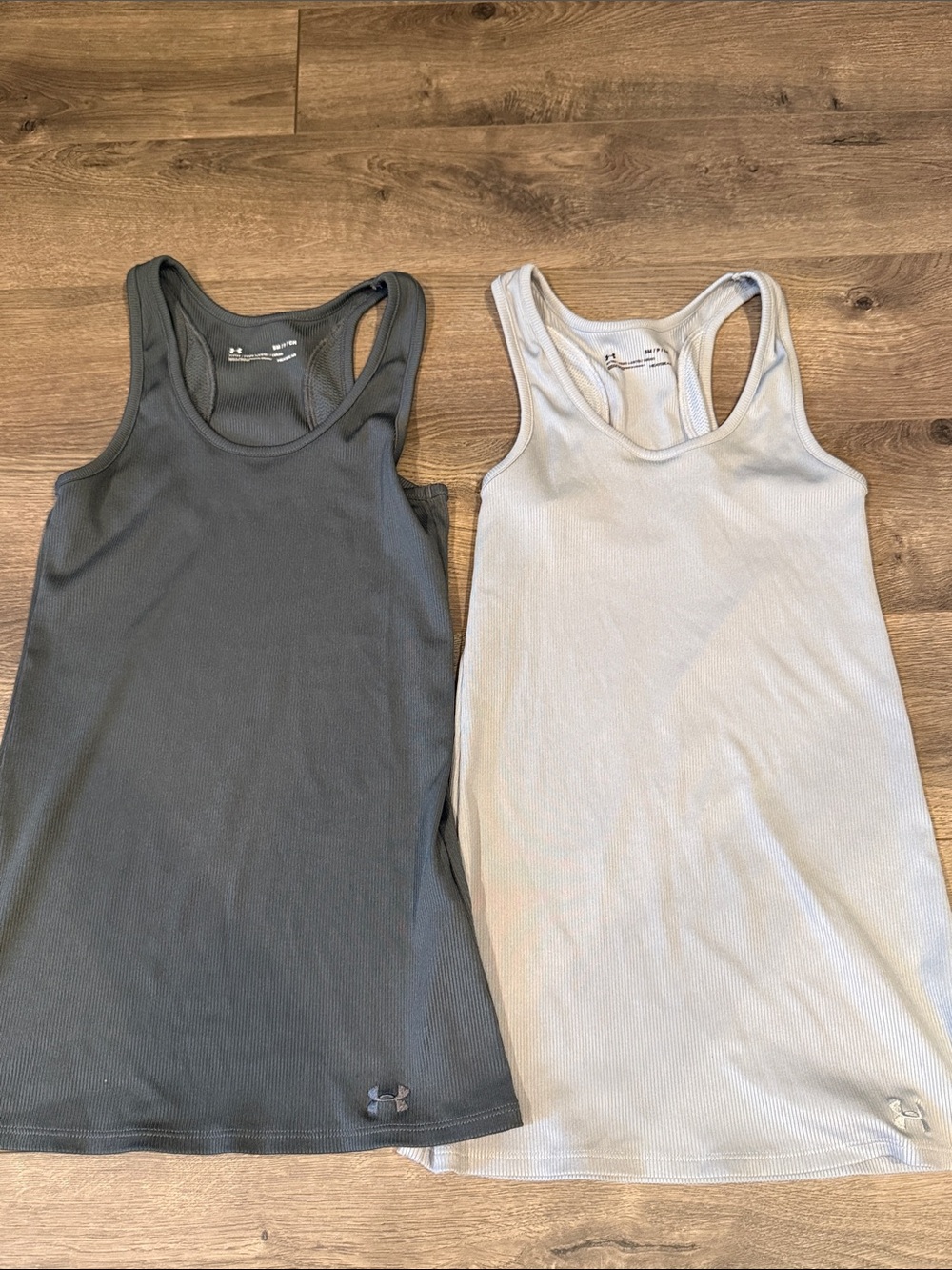 Under Armour Women's Racerback Tank Duo - Charcoal & Light Gray